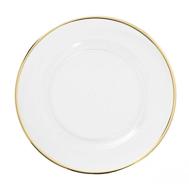 Gold rim charter plate – Arabella Events