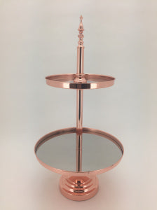 Rose Gold Two Tier Stand